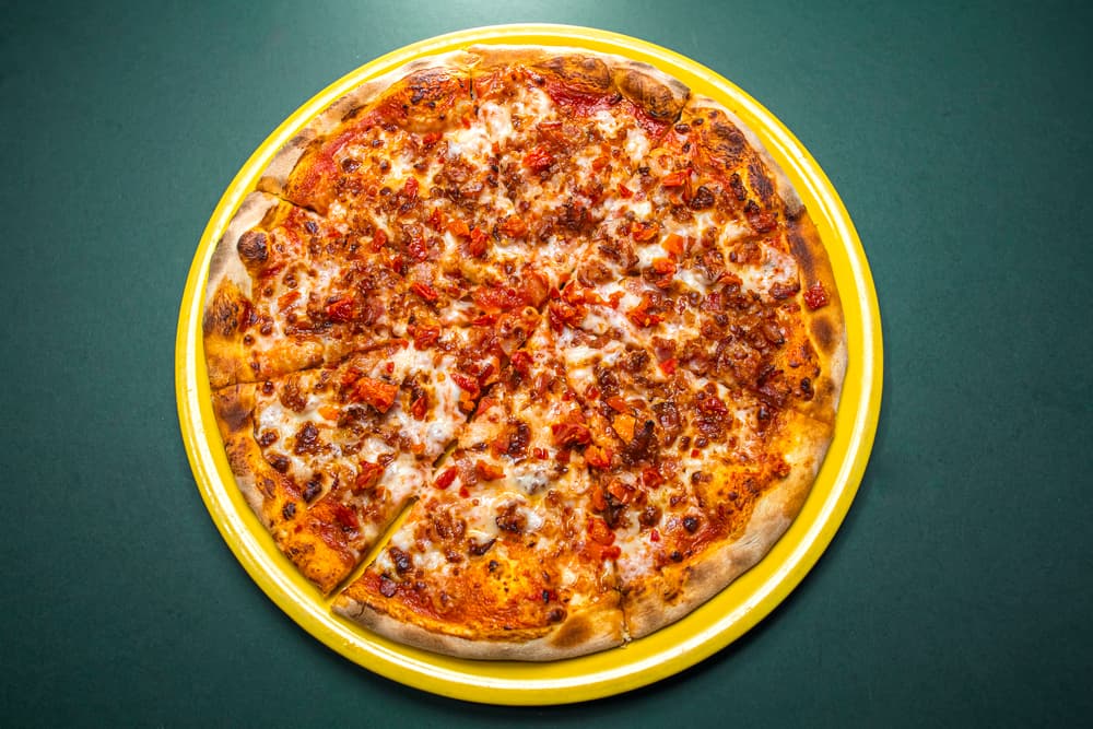 Pizza crispy bacon.